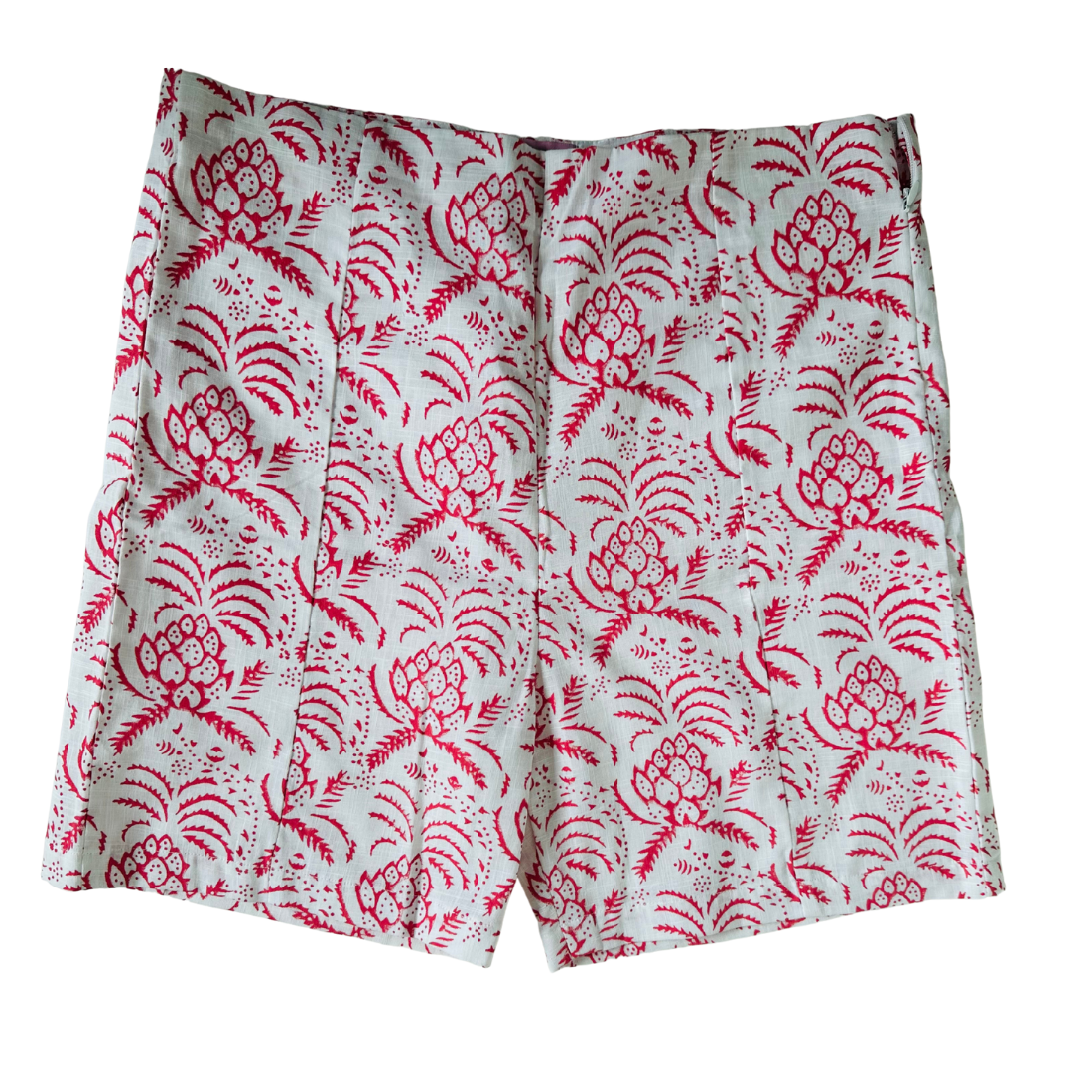 Organic cotton block-printed co-ord set short with artisanal patterns, lightweight and breathable—designed for comfort and sustainable style.