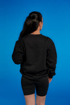 Premium 420 GSM jersey cotton sweatshirt with 'Aazad' embroidered in Hindi, offering a minimalist design, structured fit, and sustainable comfort.